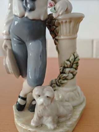 Figura Porcelana Nadal - Niño Marinero con Perro