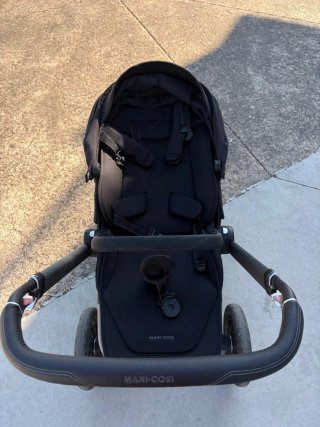 Carrito + Capazo Negro