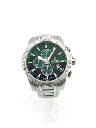 Reloj Festina Chronograph Acero Verde Hombre