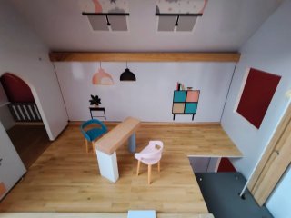 Casa de muñecas con accesorios