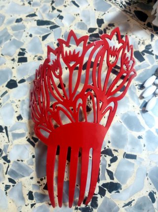 Conjunto Flamenco: Flor y Pendientes