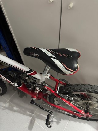Bicicleta Montaña Roja y Negra