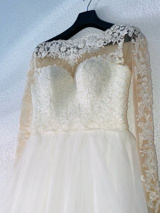 Vestido de Novia Princesa Encaje Manga Larga