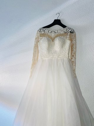 Vestido de Novia Princesa Encaje Manga Larga
