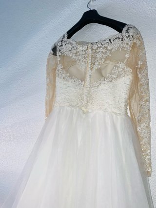 Vestido de Novia Princesa Encaje Manga Larga