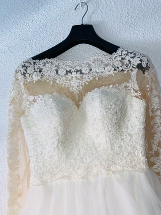 Vestido de Novia Princesa Encaje Manga Larga