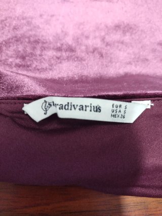 Vestido Terciopelo Morado Talla S