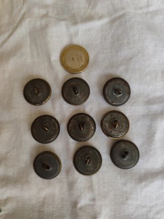9 Botones Antiguos Ancla