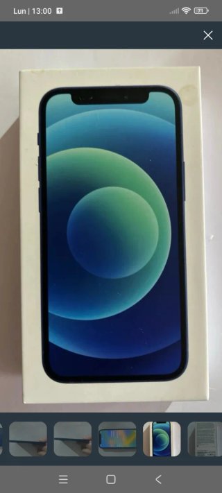 iPhone 12 mini blu