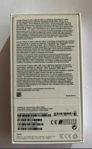 iPhone 12 mini blu