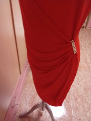 Vestido de vero color coral