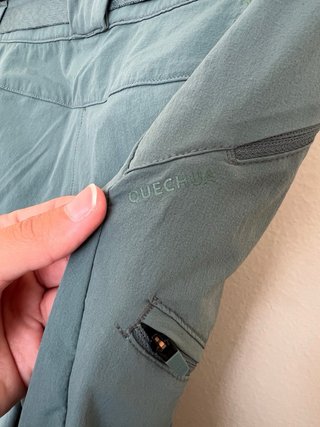 Pantalón de senderismo Quechua mujer 34/XS verde
