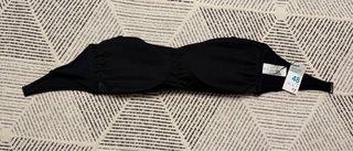 Sujetador bikini bandeau negro