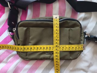 Bolso tela Parfois verde militar