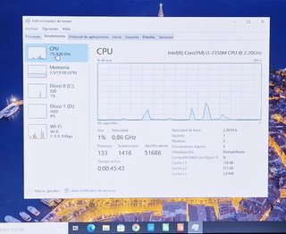 Portátil HP i3 620GB SSD 8GB RAM