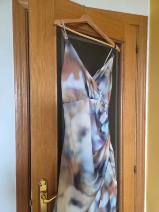Vestido Zara estampado acuarela
