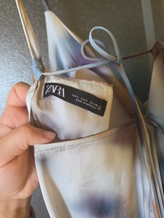 Vestido Zara estampado acuarela