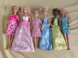 Lote de 6 Muñecas Estilo Barbie