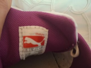Deportivas Puma Talla 40 Blancas y Moradas