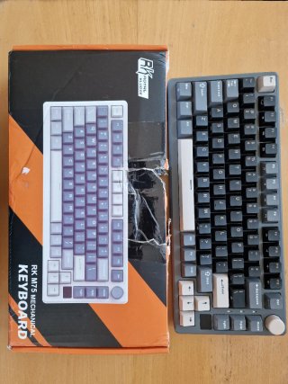 Teclado Mecánico RK M75 Gris/Blanco