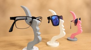 Soporte para gafas diseño cara