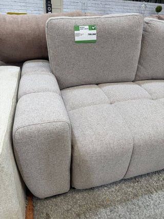 Sofá modular beige y gris