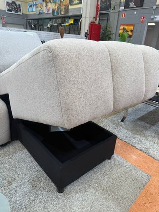 Sofá modular beige y gris