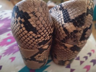 Zapatos Zara Talla 37 efecto piel serpiente