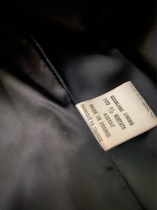 Abrigo vintage negro talla única. Alta gama