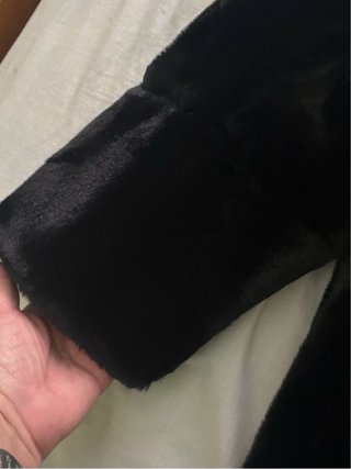 Abrigo vintage negro talla única. Alta gama