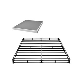 Box Spring, Queen Size Bed Frame with Washable Fabric