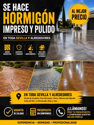 Hormigón Impreso y Pulido Sevilla