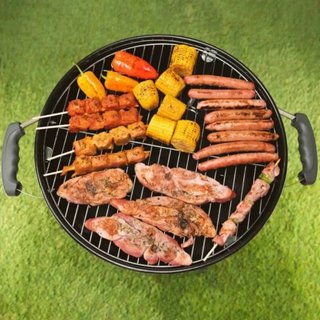 Barbacoa portátil carbón KEKAI Yellowstone 46 cm azul