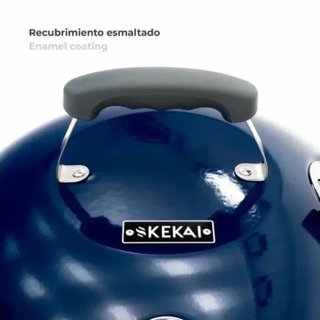 Barbacoa portátil carbón KEKAI Yellowstone 46 cm azul
