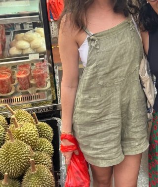 Mono corto Oysho verde talla S
