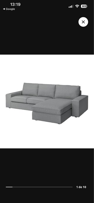 Solo cojines sofá modular Ikea Kivik 3 plazas con