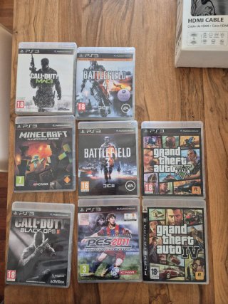 Lote 7 Juegos PS3: Call of Duty, GTA, Minecraft