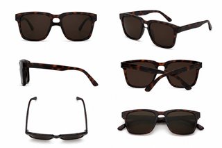 Gafas de Sol Unisex Estilo Carey con Lentes Oscura