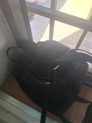 Mochila negra pequeña mujer