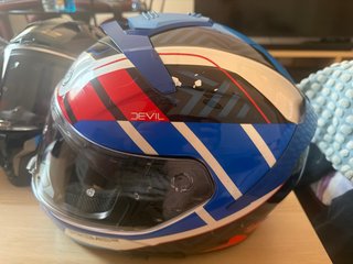 Casco Premier Devil Azul/Blanco/Rojo talla L