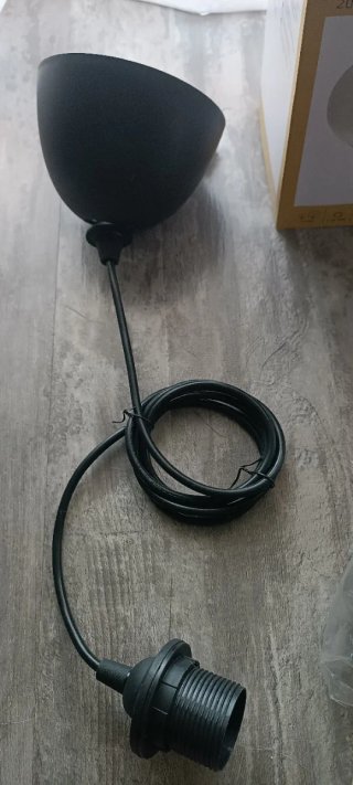 HEMMA Montura Lámpara Techo Negra IKEA 1.8m