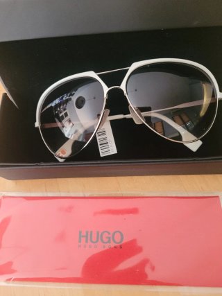 Gafas de Sol Hugo Boss Blancas y Marrones