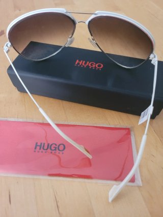 Gafas de Sol Hugo Boss Blancas y Marrones