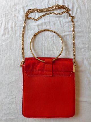 Conjunto Zara Chaqueta y Bolso Naranja Talla S