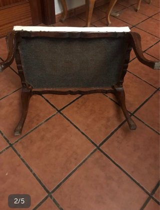 Descalzadora antigua madera y cuero
