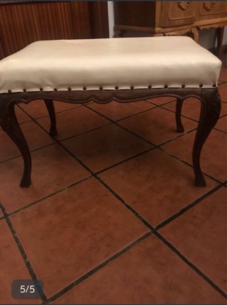 Descalzadora antigua madera y cuero