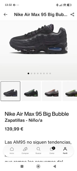 NIKE AIR MAX  95 TALLA 37.5