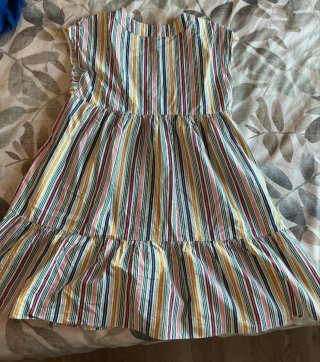 Vestido Naf Naf rayas multicolor