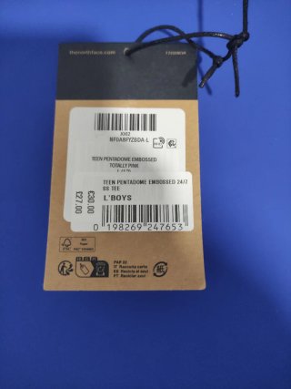Camiseta The North Face Rosa original con tiquet