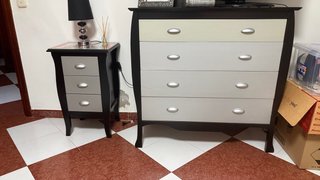 Cómoda y mesilla de noche